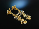 Opulent am Ohr! Exquisite Goldschmiede Ohrringe Helmes Gold 585 Aquamarin Zuchtperlen