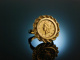 One USA Gold Dollar 1853! Seltener M&uuml;nz Ring Gold 585 und Gold 900