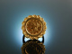 One USA Gold Dollar 1853! Seltener M&uuml;nz Ring Gold 585 und Gold 900