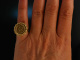 One USA Gold Dollar 1853! Seltener M&uuml;nz Ring Gold 585 und Gold 900