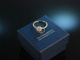 My Beauty! Klassischer englischer Daisy Diamant Verlobungs Ring Gold 375