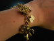 Golden Charms! Vintage Charmbracelet Bettelarmband Silber 925 vergoldet England 1961