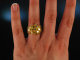Space Age um 1960! Schwerer Vintage Sixties Ring Gold 585
