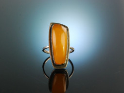 Russia around 1960! Baltic Honey Amber Amber Ring Silver 875