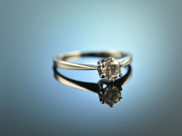 My Love! Classic Vintage Engagement Ring Brilliant 0.22...