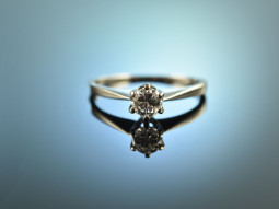 My Love! Classic Vintage Engagement Ring Brilliant 0.22...