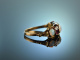 Um 1900! Zarter historischer Ring Opale Turmaline Gold 585